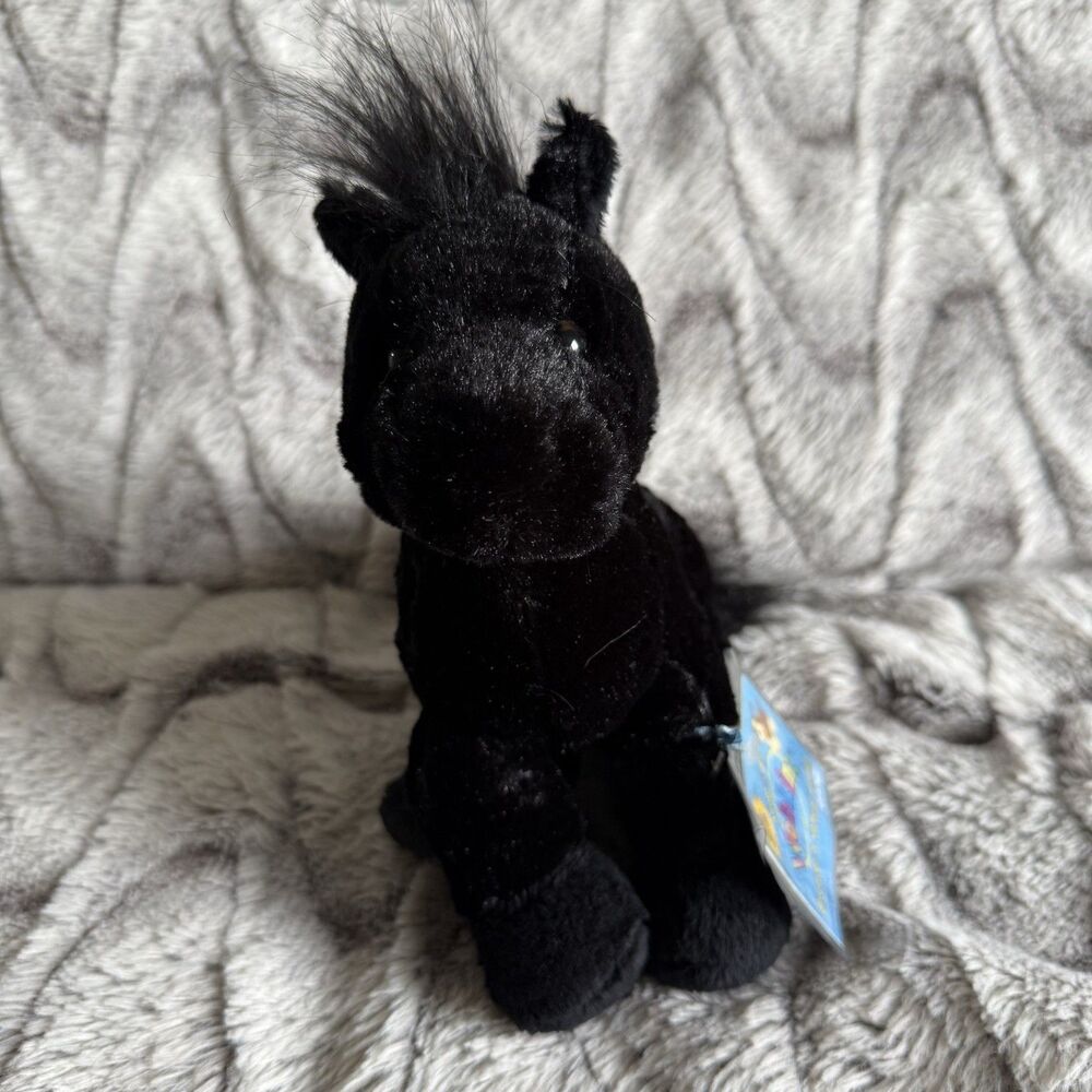 Webkinz Ganz HM145 Black Stallion Horse Plush New w/ Unused